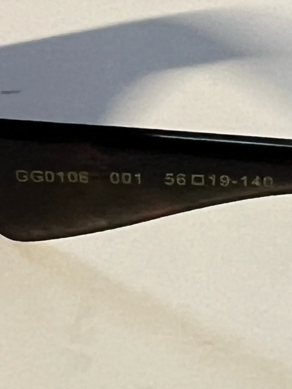 Gucci Black Oversized Geometric Sunglasses with Gold Trim